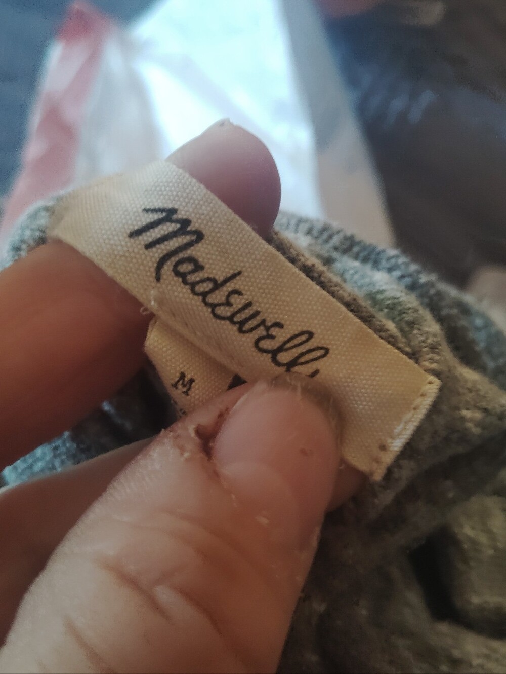 MADEWELL Turtleneck Bodysuit - Grey Size Medium NWOT - Picture 10 of 10